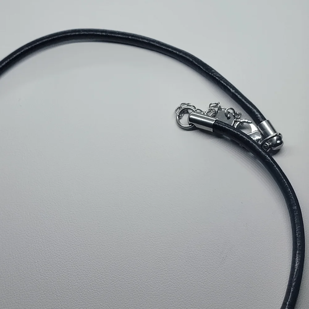 Brand New Stainless steel Pendent with leather Necklace